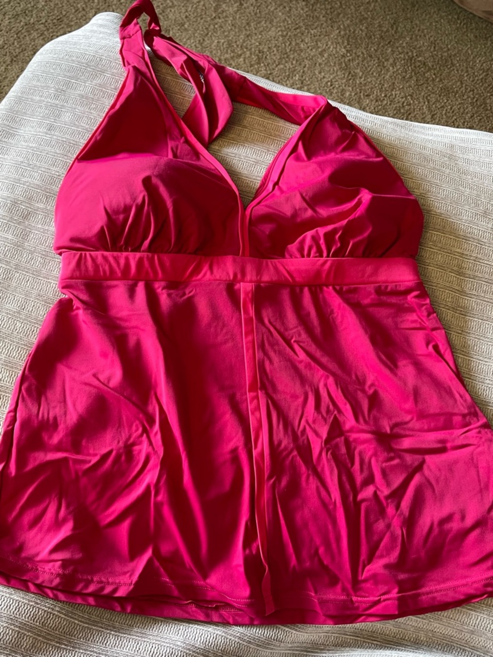 Spanx Women’s Halter Swim Top in Hot Pink Size 10